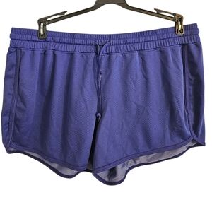 Just Be Sport Womens Purple Athletic Running Shorts Sz XL Polyester 3" Inseam